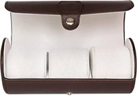 Vegan Leather Brown Watch Case Organizer