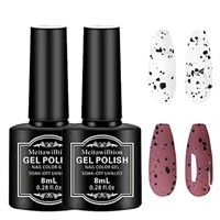 Meitawilltion 2 Pc Elegant Red Eggshell Polish Kit