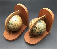 World Globe Bookends