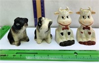 S&P shaker cow and pig sets