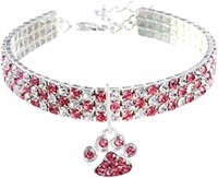 Pretty 4.50ct White Topaz & Tourmaline Pet Collar