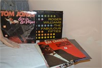 Lot of Vtg Record Albums Ray Charles Tom Jones