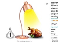 Baquler 1 Pcs Food Heat Lamp