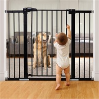 BABELIO 36 Inch Tall Metal Baby Gate