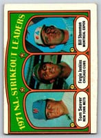 1972 Topps Baseball #95 + #86 NL/AL K Leaders