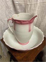 Wash pitcher and bowl