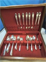 William Roger's 50 piece silver plate set in