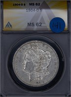 1904-0 Morgan Silver Dollars