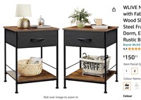 WLIVE Nightstand Set of 2, End Table