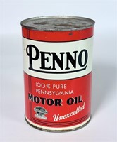 $$ Rare 1950s Penno Motor Oil 1 Qt Can