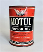 Vintage Motul Motor Oil Can - Ck Pics Has Dents