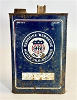 Vintage MFA Gas Kerosene 1 Gallon Can - Rusty
