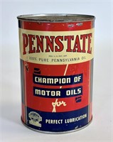 $ Vintage PennState Champion of Motor Oils Can