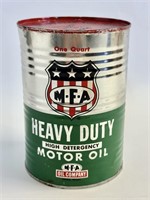 Vintage MFA Heavy Duty Motor Oil 1 Qt Can