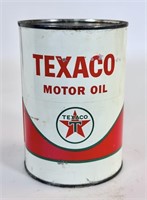 Vintage Texaco 1 Quart Motor Oil Can - FULL