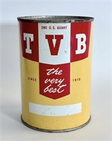 Vintage TVB The Very Best 1 Qt Oil Can