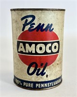Vintage Penn Amoco Motor Oil 1 Quart Can No Top