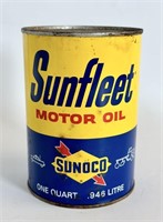 Vintage Sunoco Sunfleet Motor Oil 1 Qt Can