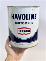 1 Gallon Texaco Havoline Motor Oil Can