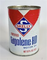 Vintage Skelly Tagolene-HQ Motor Oil Can