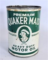 Vintage Quaker Maid Motor Oil 1 Quart Can