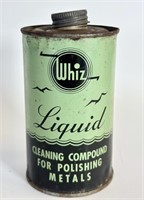 Vintage Whiz Liquid Cleaning Compound Can