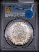 1884-CC Morgan Silver Dollar