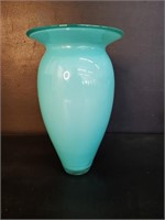 Tiffany Blue Glass Vase