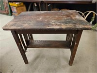 Antique Oak Library Table