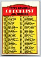 1972 Topps Baseball #378 Checklist Unmarked