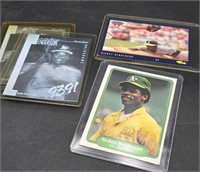 MLB Rickey Henderson 4 Trading Card Collection