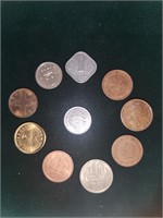 10 foreign coins