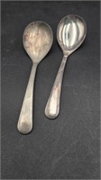[2] Silver Plated Sheffield, England Sugar Spoons