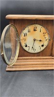 Antique Oak Mantle Clock by William L Gilbert