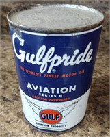 1940s GulfPride Aviation 30 Series D Oil Can (7)