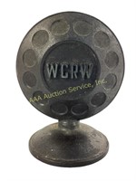 WCRW Radio Microphone Paperweight.