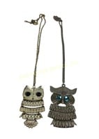 Owl necklaces retro