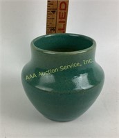 Pottery Vase Green Glaze Finish, please see