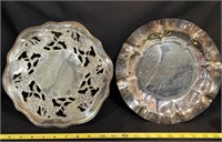 Silver Tone Platters 10½" diameter each (2)