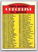 1972 Topps Baseball #478 Checklist Unmarked