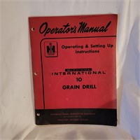 Operator's Manual McCormick International 10 drill