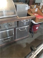 Stainless Steel Cooker Cabinet 5 Burners