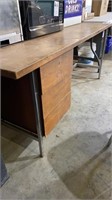 Wooden Desk (DOES NOT INCLUDE ITEMS ON TOP OF