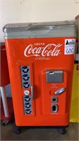 Coca-Cola Cooler on casters (broken lid)