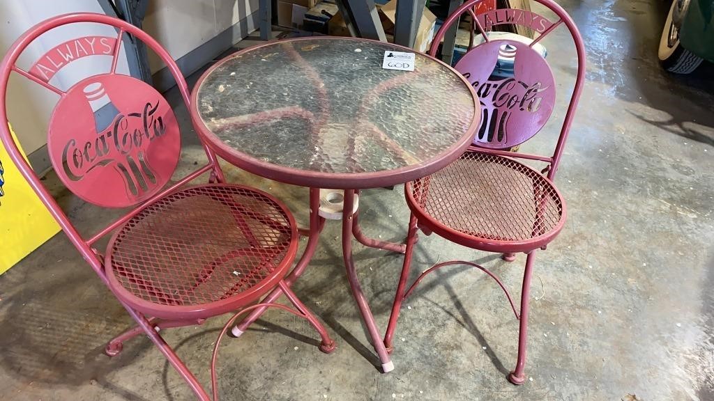 Coca-Cola Bistro Table with 2 x Chairs