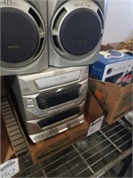 Sanyo Music Center with 3 Disc  CD Changer.