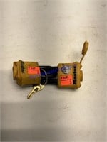 2 master locks with matching key to padlocks