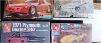 4 x Assorted Model Car Kits