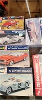 6 x Convertible Model Car Kits (new)