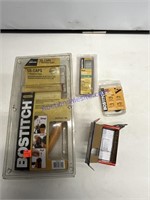 Assorted, Stanley, Bostitch, parts, Staples, nails